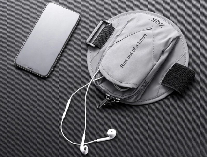 Sacoche de course pour téléphone - Gris