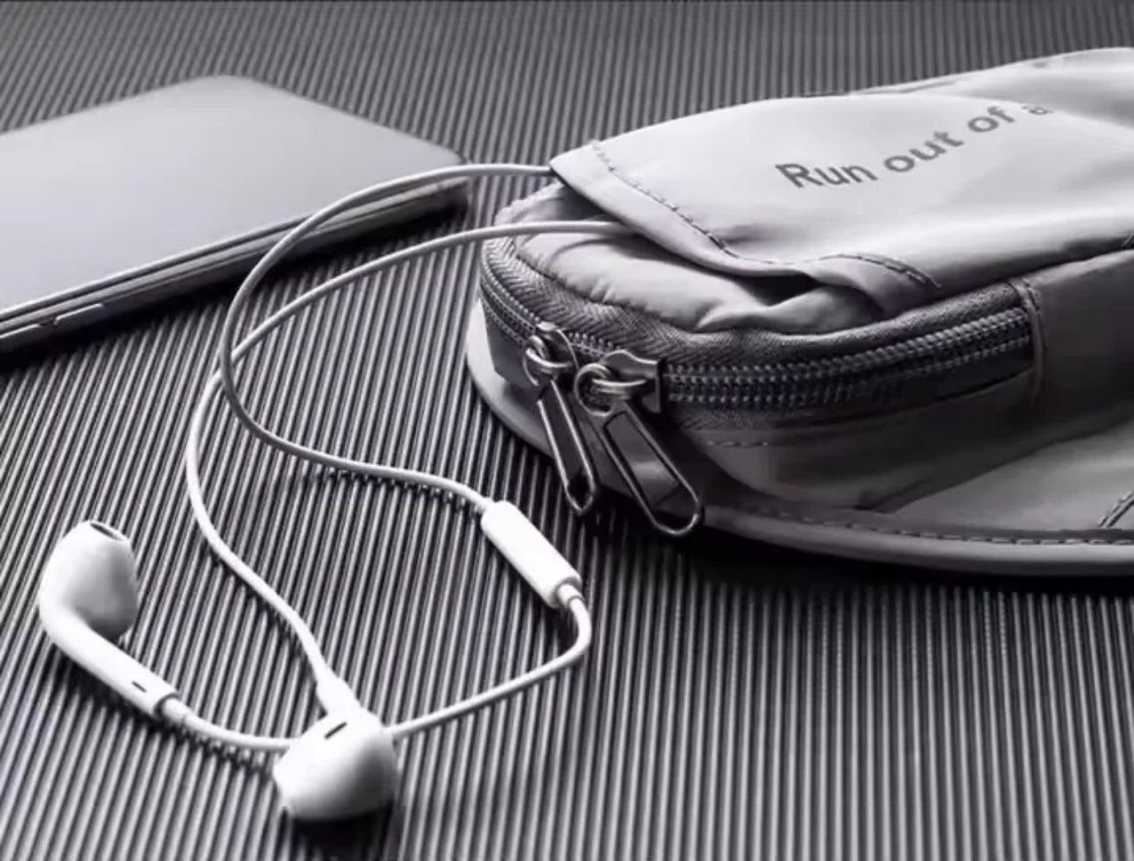 Sacoche de course pour téléphone - Gris