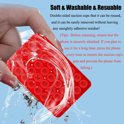 Lot de 3 supports de téléphone à ventouse en silicone, support antidérapant